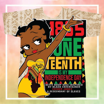 MelaninStyle Betty Boop Juneteenth T-Shirt