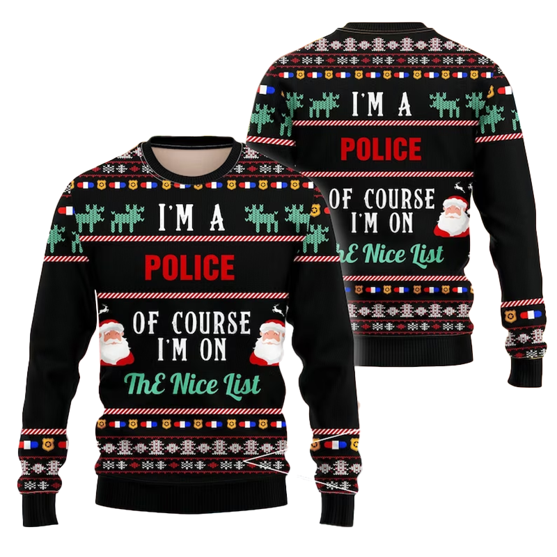 I Am A Police Ugly Sweater