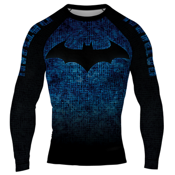 MelaninStyle Dark Bat Men's Long Sleeve Rash Guard