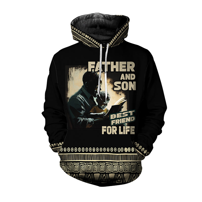 MelaninStyle Father And Son Best Friends For Life Hoodie & Zip Hoodie