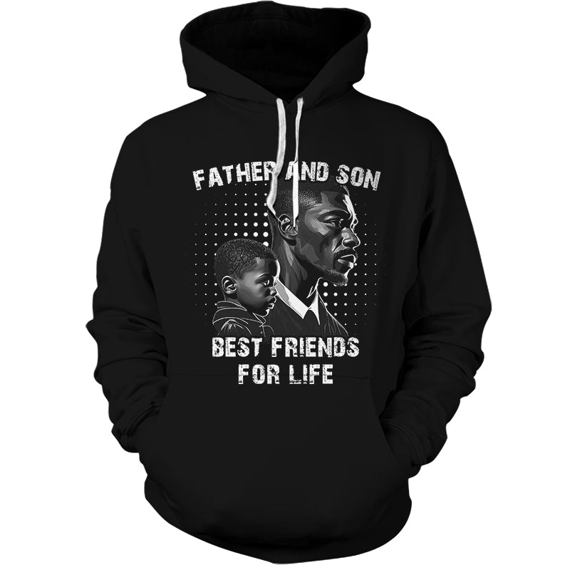 MelaninStyle Black Father And Son Best Friends For Life Hoodie & Zip Hoodie