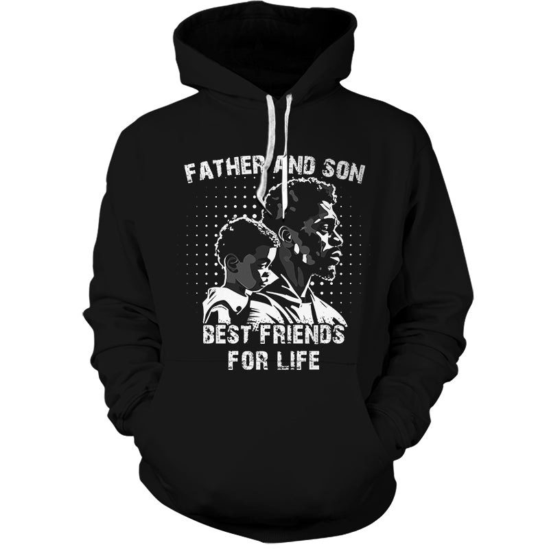 MelaninStyle Black Father And Son Best Friends For Life Hoodie & Zip Hoodie