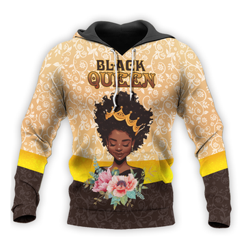 MelaninStyle Black Queen and Golden Crown Hoodie & Zip Hoodie