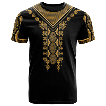 MelaninStyle Gold Pattern Dashiki T-Shirt