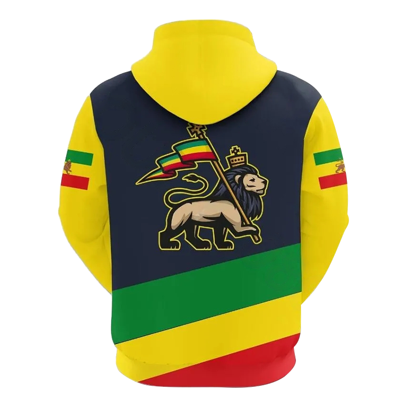 MelaninStyle Ethiopian Flag Judah Lion Hoodie & Zip Hoodie