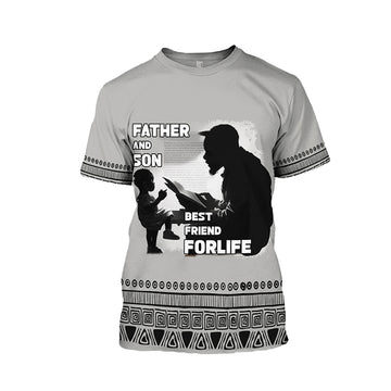 MelaninStyle Grey Father And Son Best Friends For Life T-Shirt & Sweatshirt