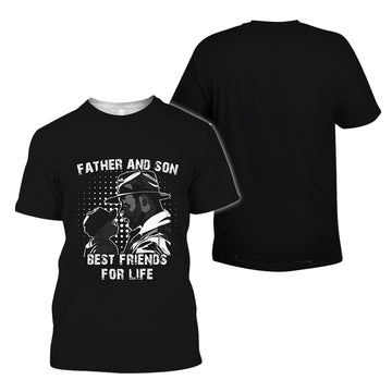 MelaninStyle Black Father And Son Best Friends For Life T-Shirt