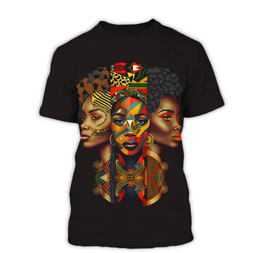 MelaninStyle Black Queens A Perfect Blend of Beauty and Power T-Shirt