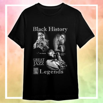MelaninStyle Black History Jazz Legends T-Shirt