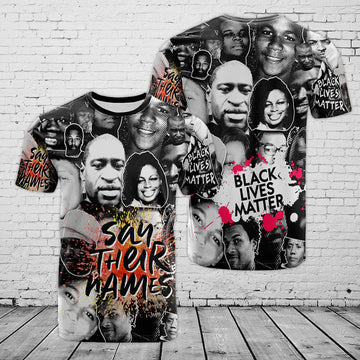 MelaninStyle Say Their Names Black History Month T-Shirt