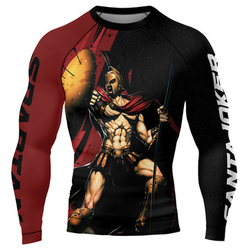 MelaninStyle Spartan Warcry Men's Long Sleeve Rash Guard