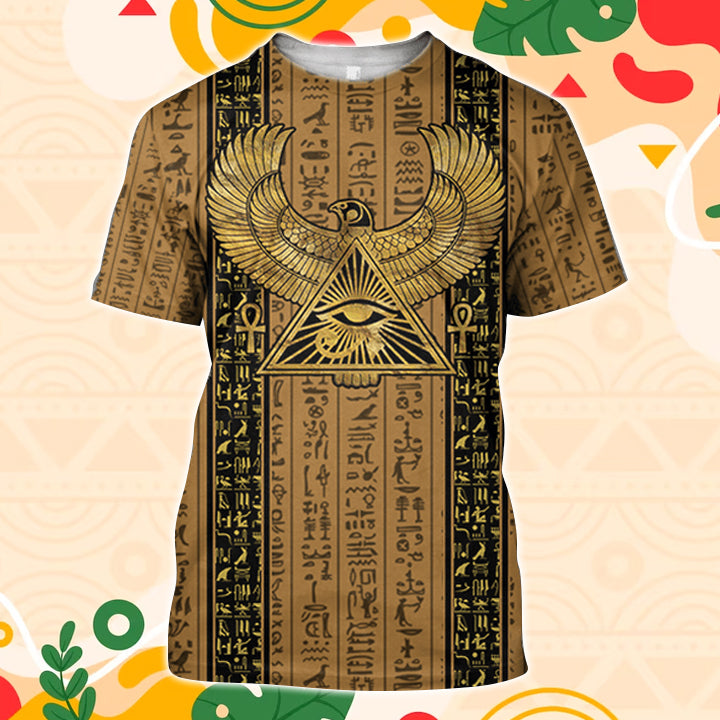 MelaninStyle The Eagle And The Eye Of Horus T-Shirt 