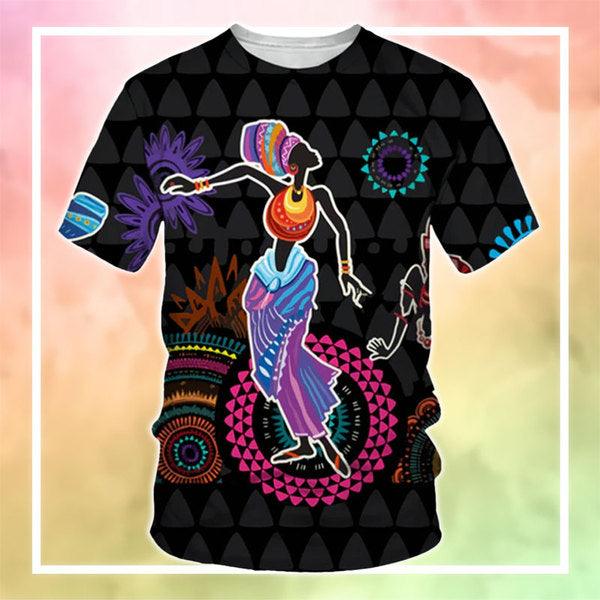 MelaninStyle African Dance Ethnic Woman T-Shirt