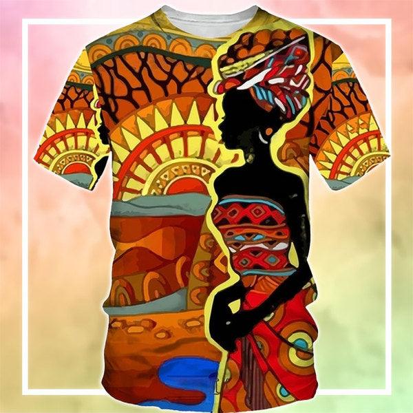 MelaninStyle African Woman Next To The Sun T-Shirt