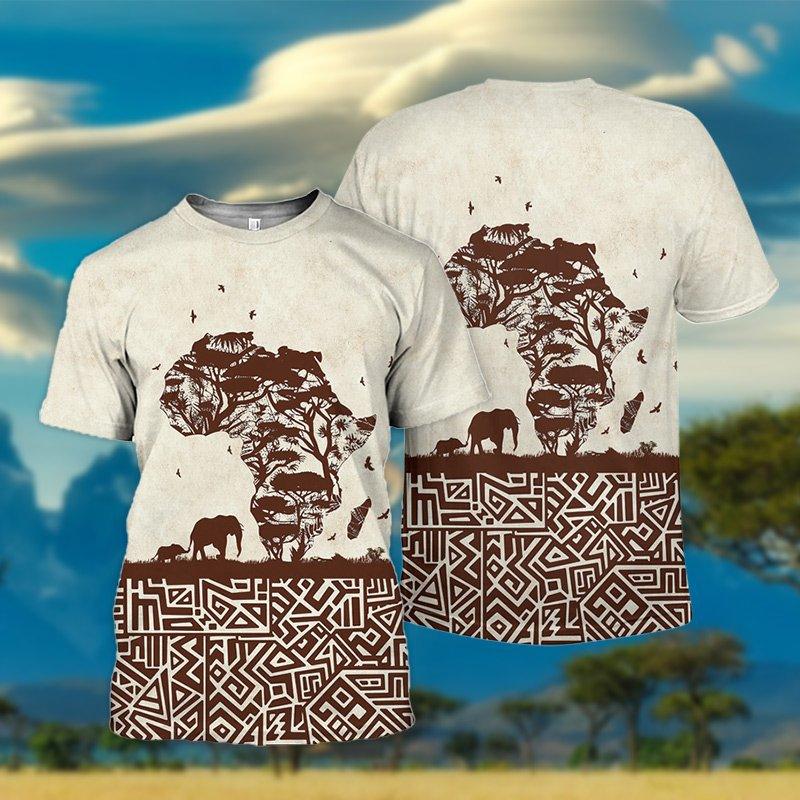 MelaninStyle Map Of Africa Safari T-Shirt & Sweatshirt - MelaninStyle