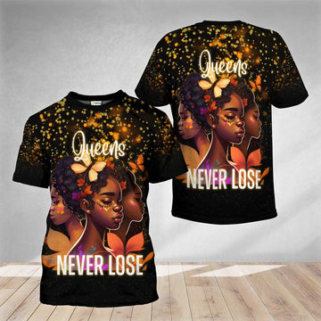 MelaninStyle Queens Never Lose T-Shirt - MelaninStyle