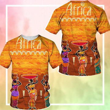 MelaninStyle Set of African Woman in Ethnic Dress T-Shirt