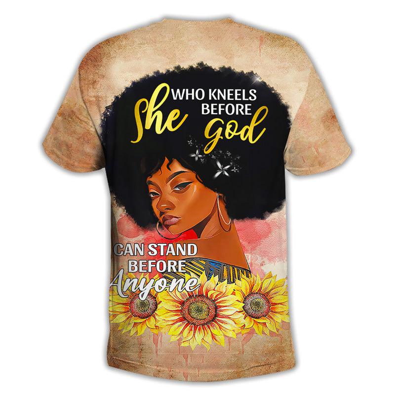 MelaninStyle She Who Kneels Before God T-Shirt & Sweatshirt - MelaninStyle