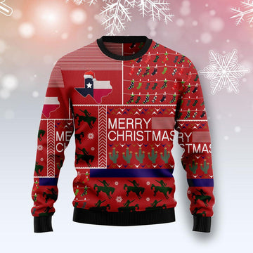 Merry Christmas Texas State Ugly Sweater