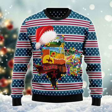 Texas Merry Christmas Ugly Sweater