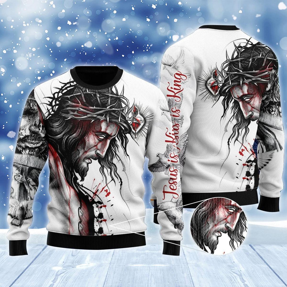 The Most Precious Blood Of Jesus Sweater - Santa Joker